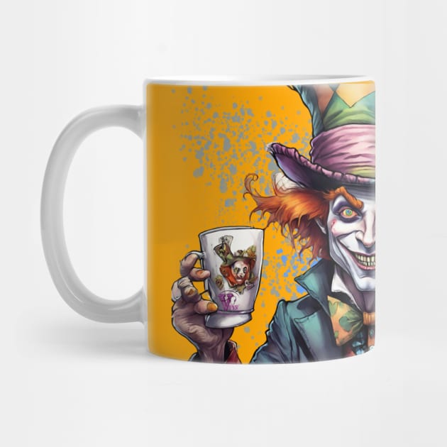 Mad Hatter and Cheshire Cat drink tea by Viper Unconvetional Concept